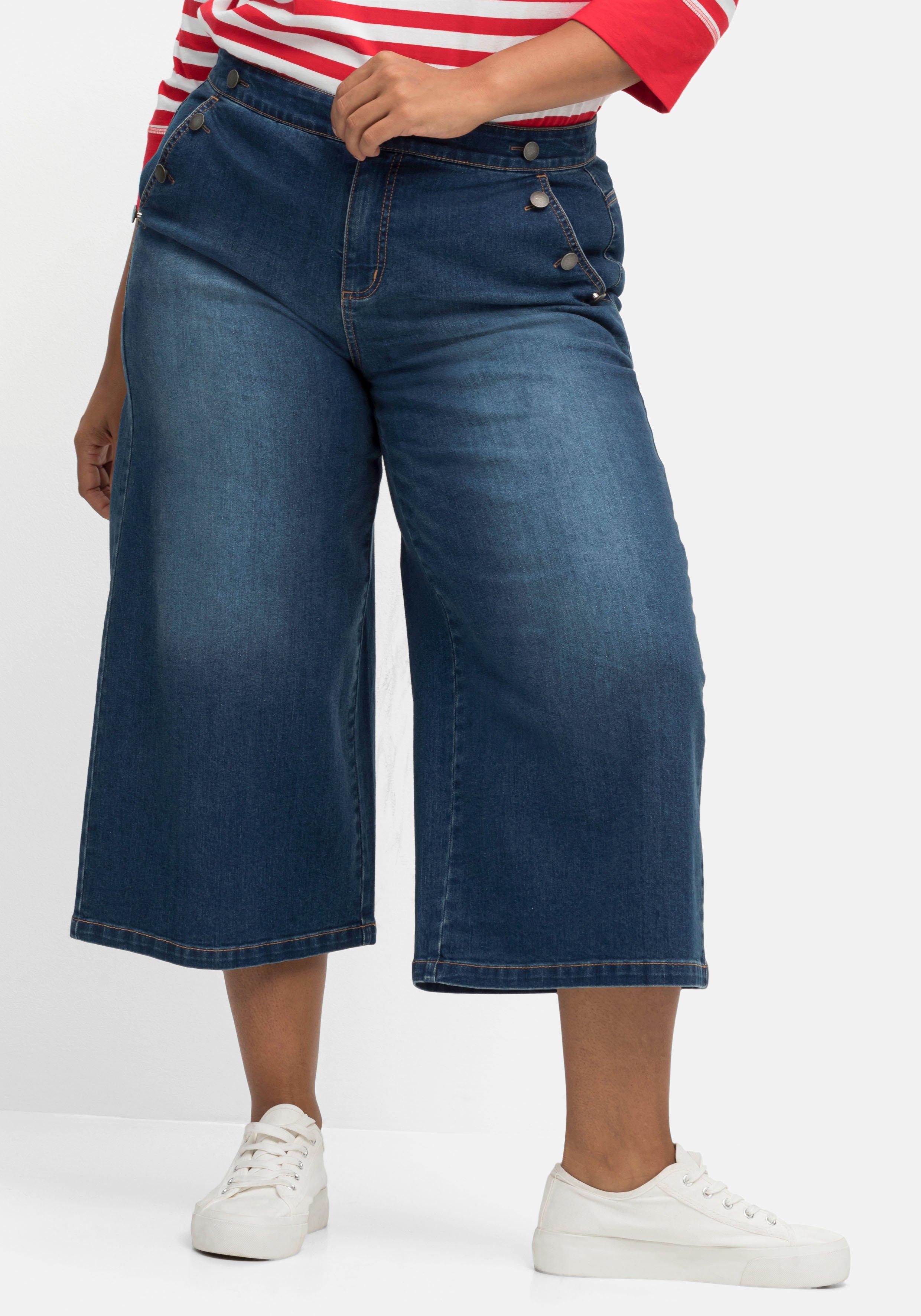 Extraweite 3/4-Jeans in Curvy-Schnitt ELLA