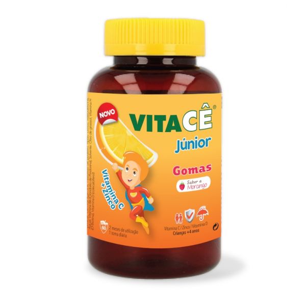 Vitacê Junior 60 Gomas Morango