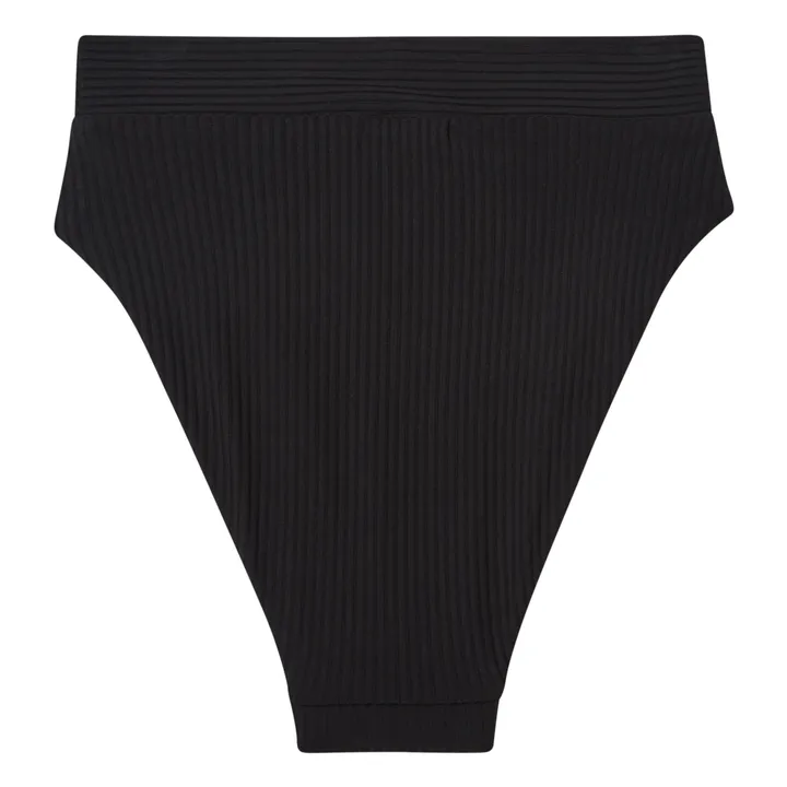 Albertine Bas de Maillot Alia Côtelé | Noir