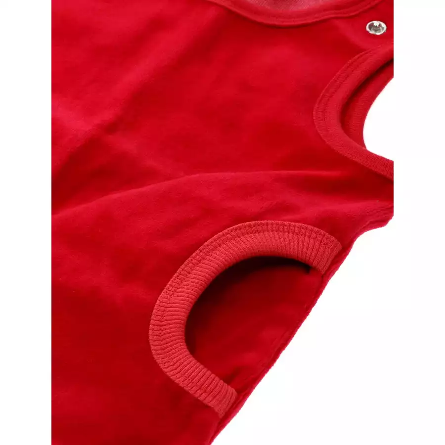 Villervalla Strampler Velours VELOUR ROSEHIP