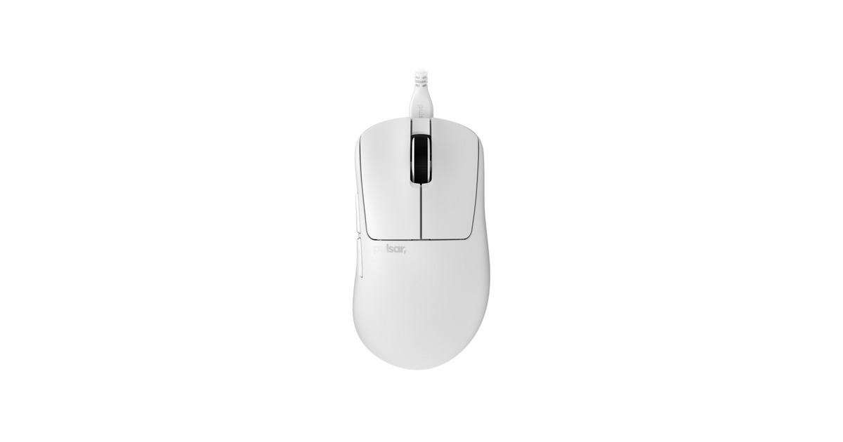 PulsarXlite Medium Wired Gaming Mouse  (Wit, 26000 dpi)
