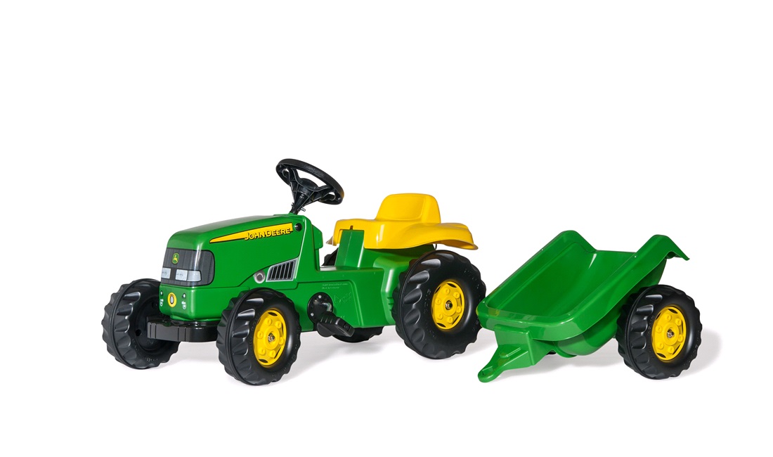 John Deere børnetraktor med anhænger