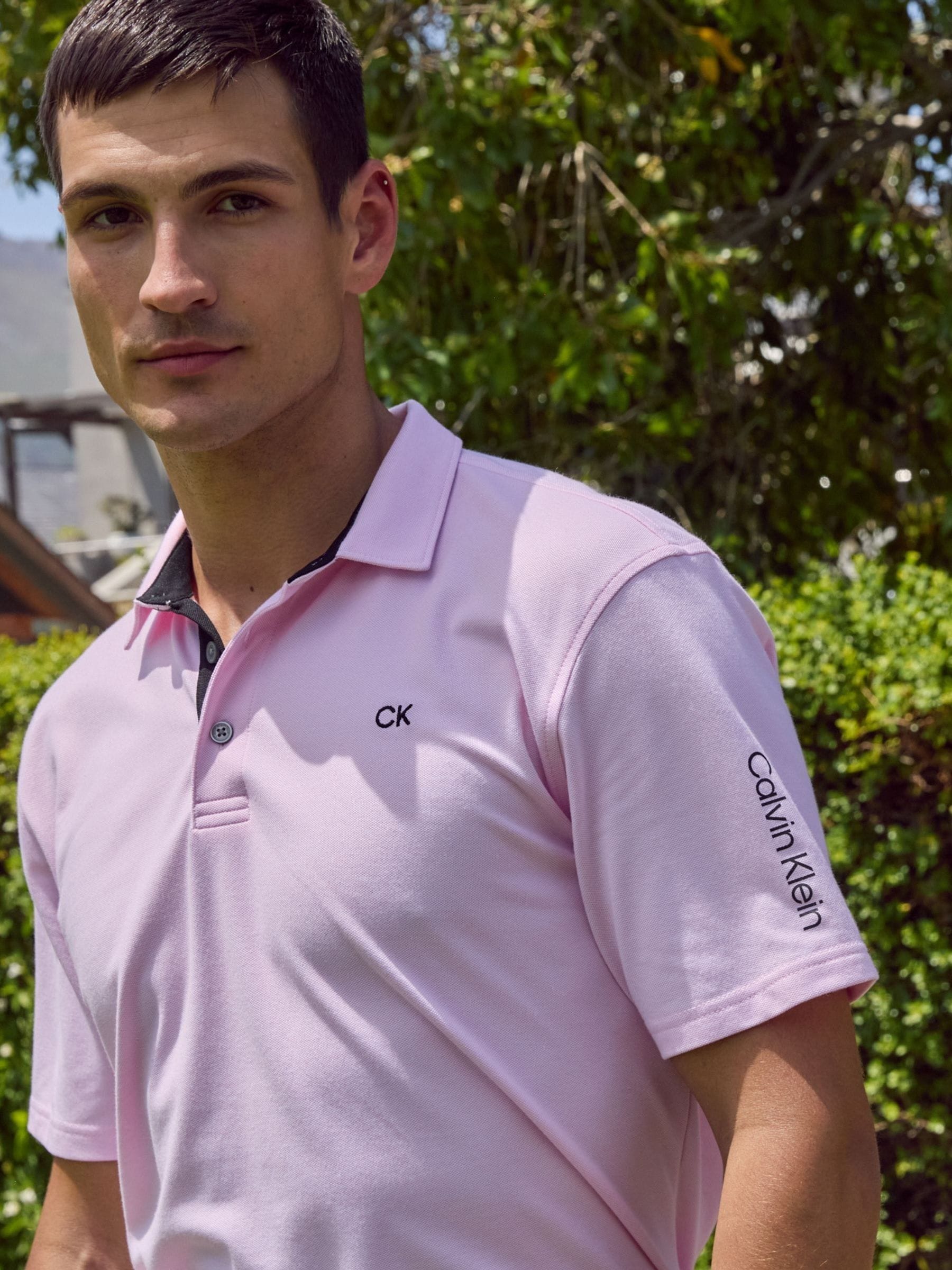 Roze - Calvin Klein Golf Uni poloshirt