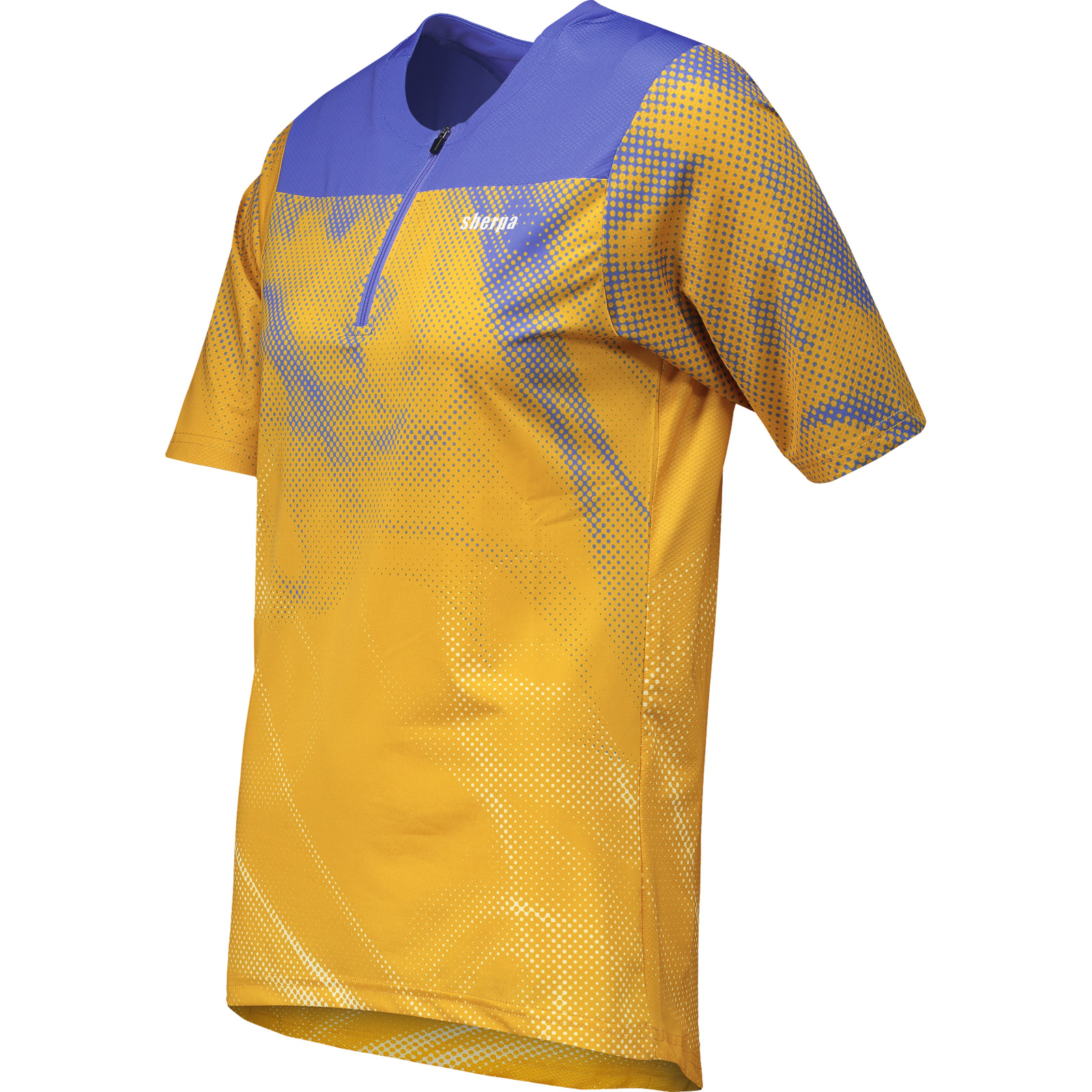 Sherpa Damen-Velotrikot Khaptad AOP M, navy
