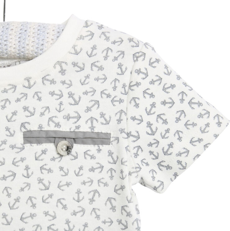 Wheat T-Shirt Peder Ivory anchor