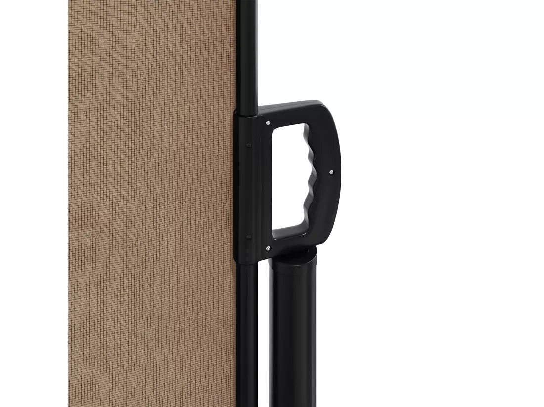Auvent latéral rétractable taupe 220x600 cm