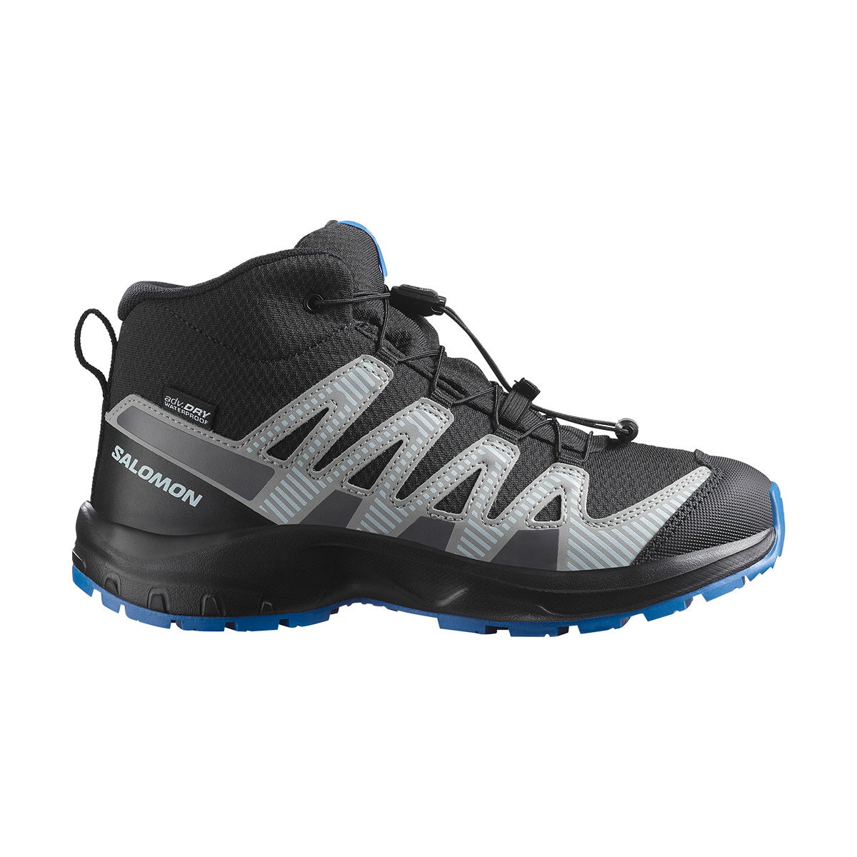 Salomon Youth XA Pro V8 Mid CSWP vandrestøvle, junior (Black/Blue)