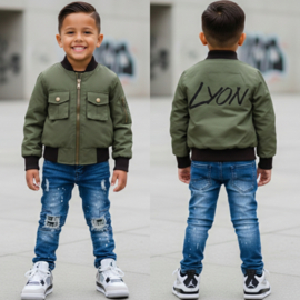 Green boys jacket (gepersonaliseerd)