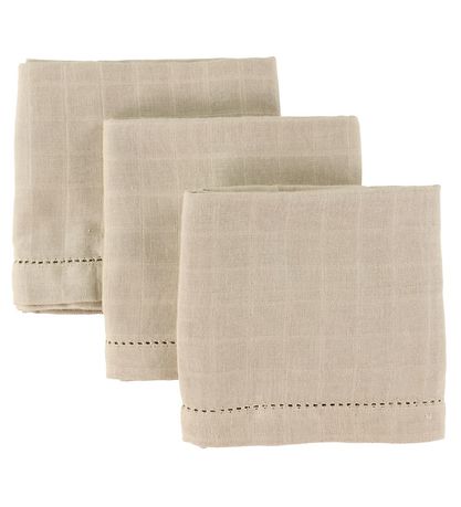 Pine Cone Spucktücher - 70x70 cm - 3er-Pack - Edith - Oatmeal