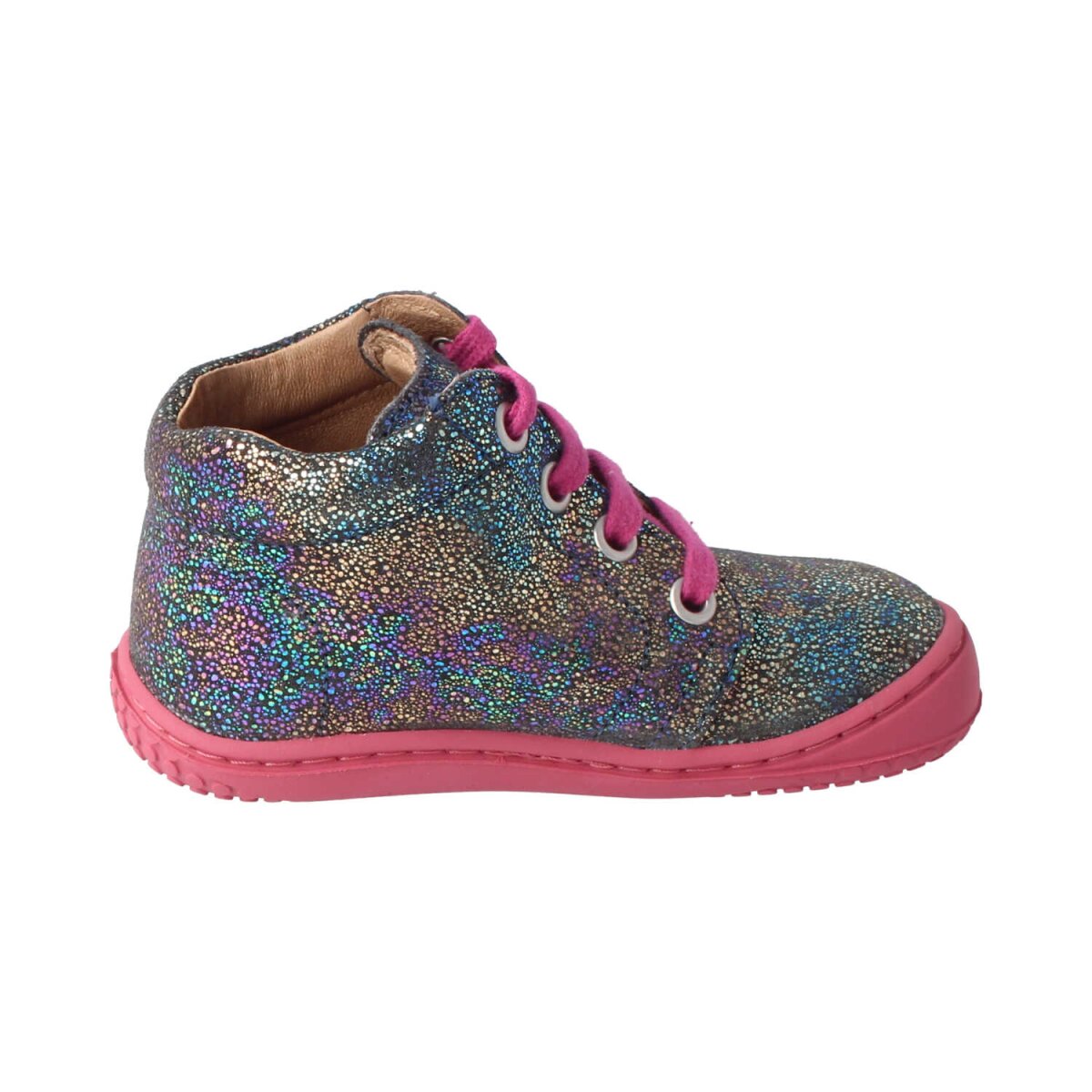 202111-3 GECK velours leather glitter grey laces Weite/M