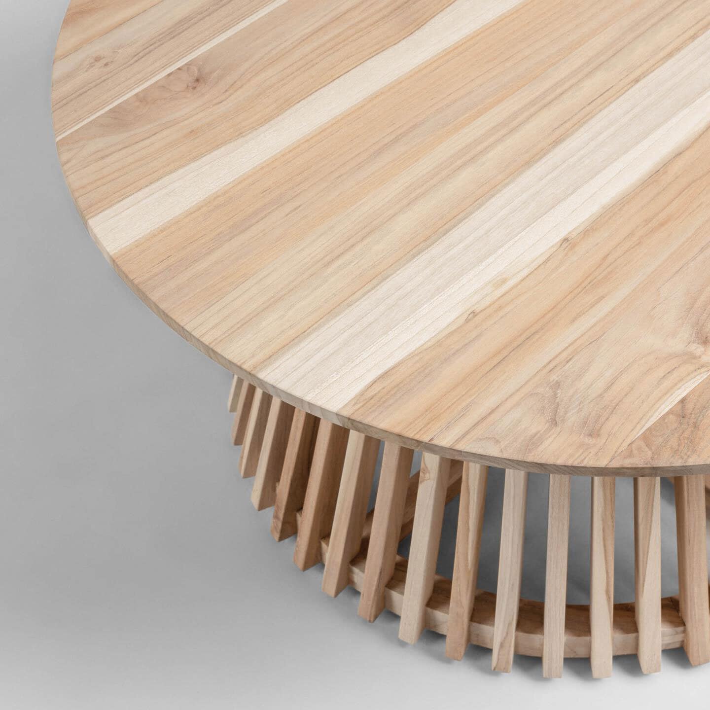 KaveHome Couchtisch IRUNE 80 x 40 cm Teak braun