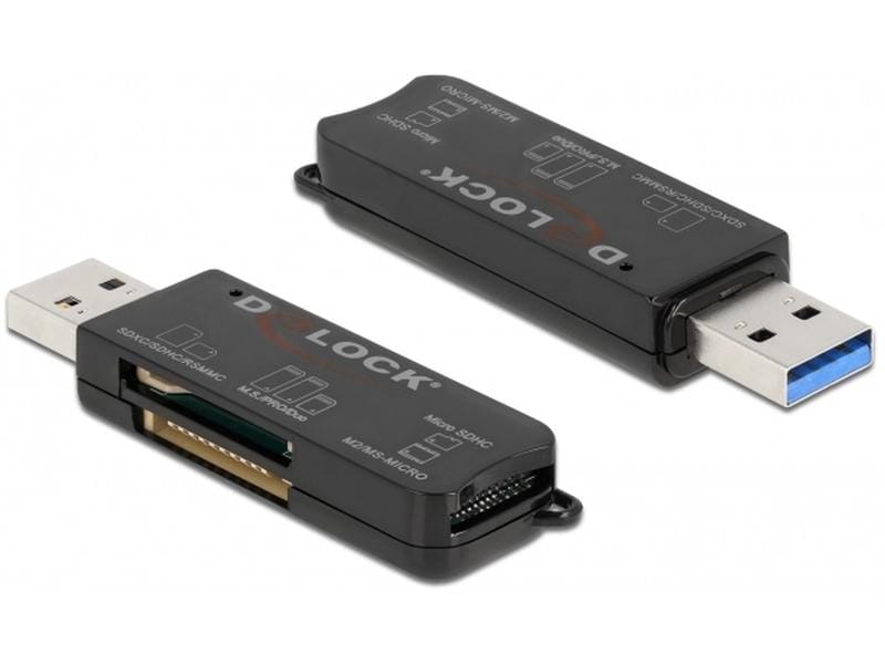 Delock Card Reader Extern 91757 USB Speicherkartenleser im USB-Stick-Format