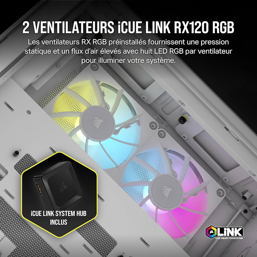 Corsair 2500X iCUE LINK RGB - Noir