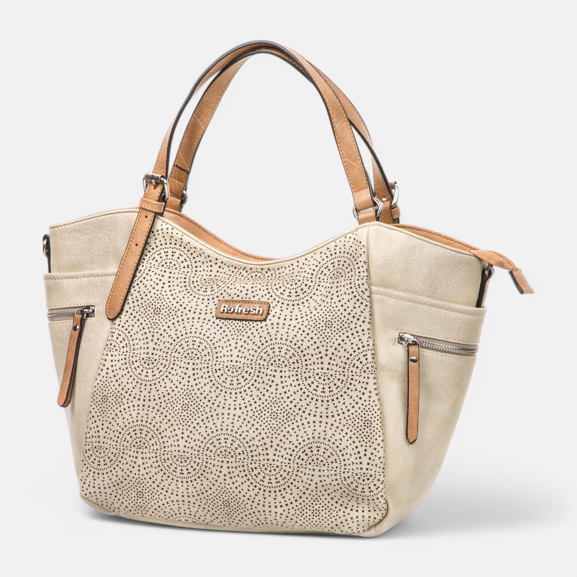 Sac à main beige