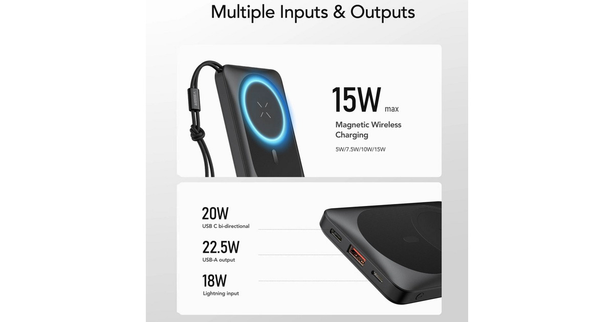 VEGERMagOn powerbank 10.000mAh  (Wit)