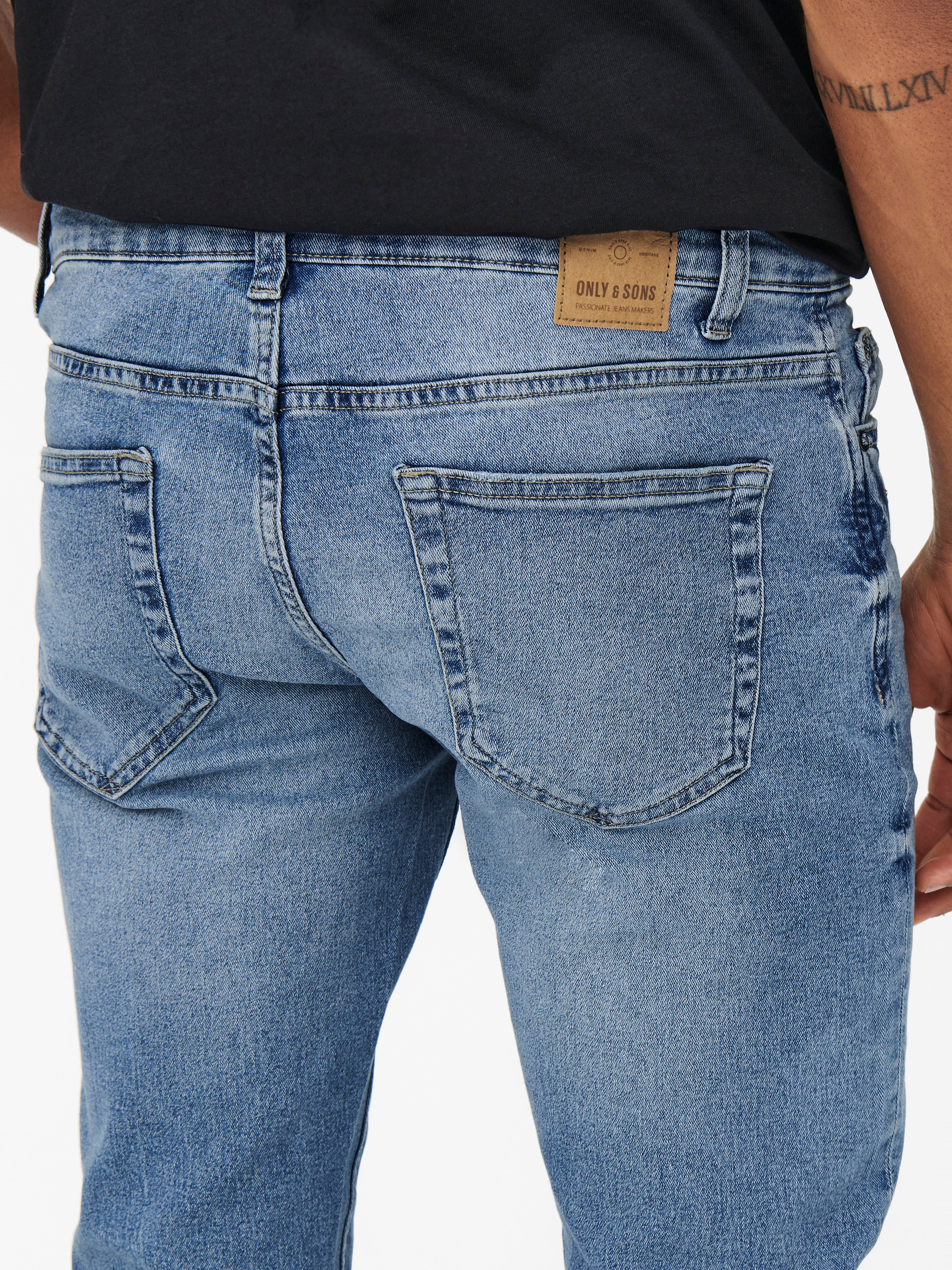 ONSLOOM Mittlere Taille Slim Fit Jeans Blue Denim