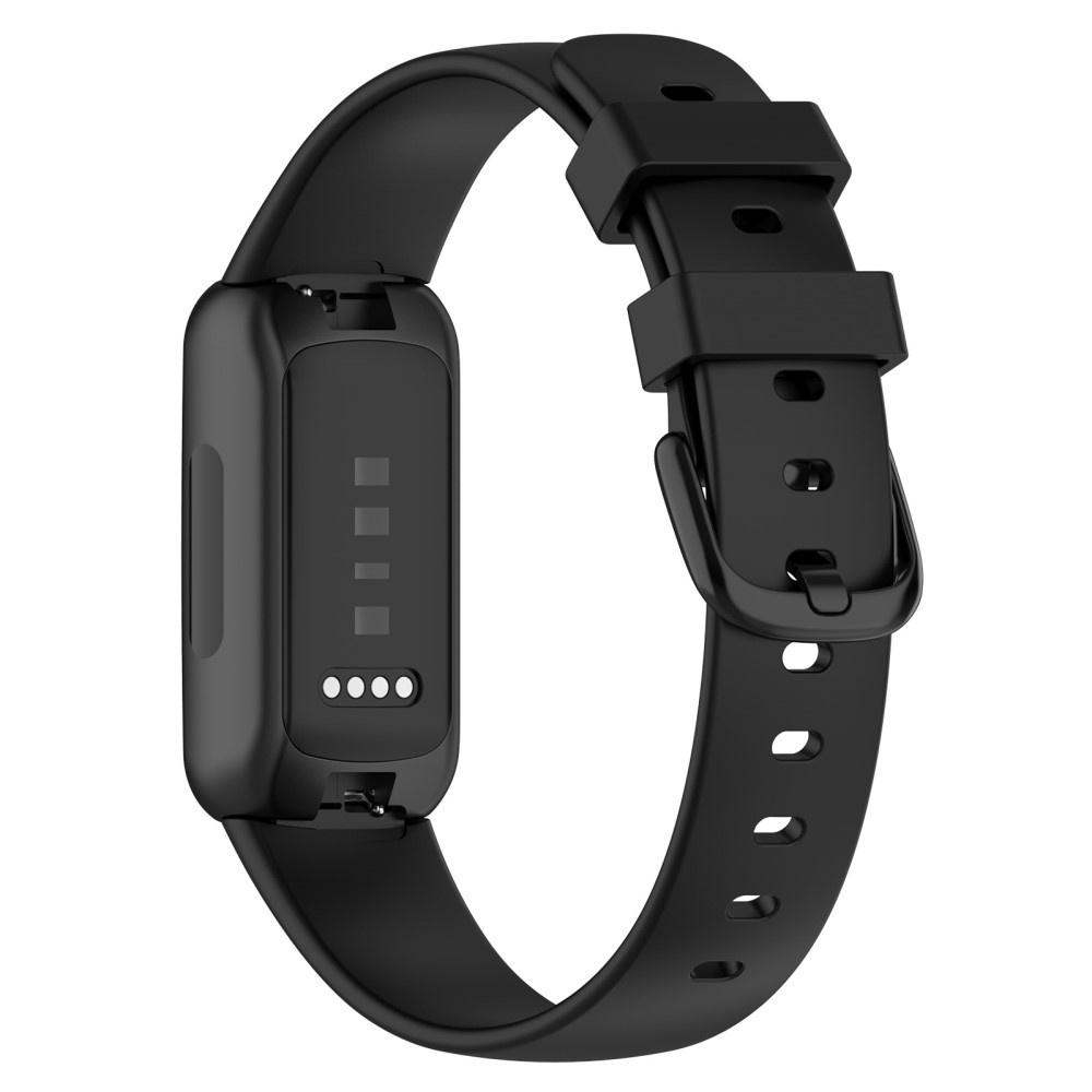 Fitbit Inspire 3 Ersatz Sport Armband aus Silikon (Gelenkumfang: 180-230mm) - Schwarz