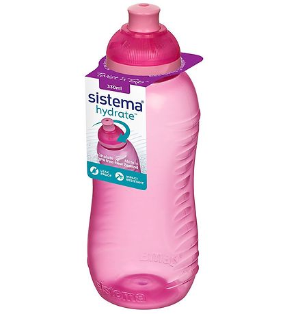 Sistema Trinkflasche - Squeeze - 330 ml - Pink m. leuchtetød