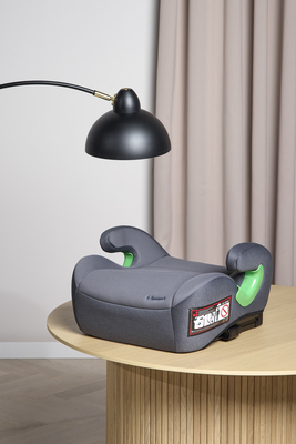 Beemoo Raise 2 i-Size Beltepute ISOFIX inkl. Beemoo 3-in-1 Sparketrekk, Mineral Grey/Black