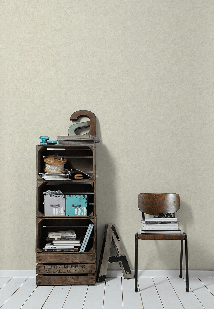 Vliestapete MATERIALS - beige - 10 Meter