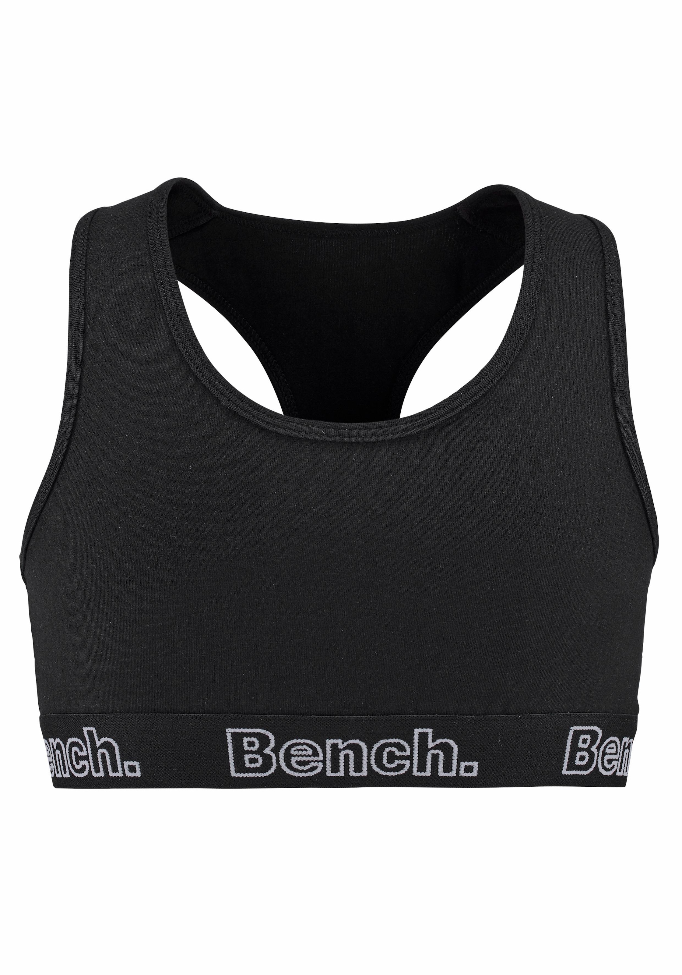 Bench. Bustier Packung, 3 Stk. in sportlicher Optik mit Ringerrücken