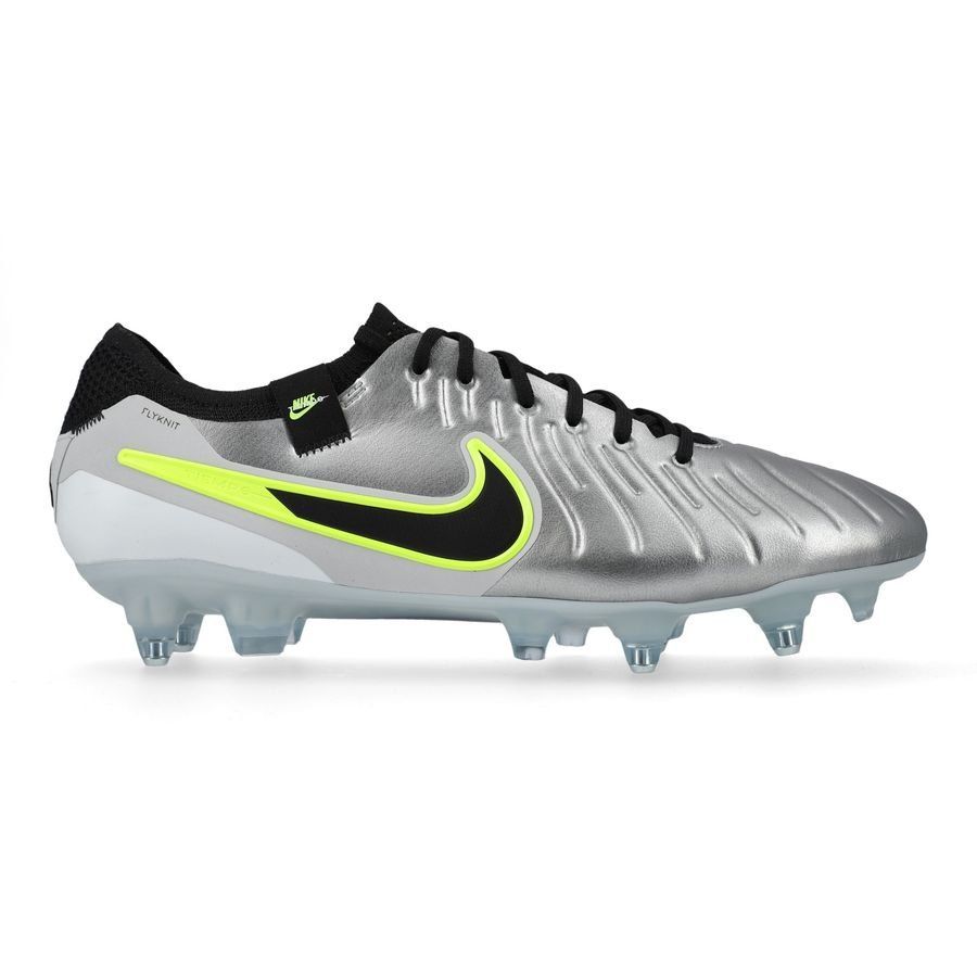 Nike Tiempo Legend 10 Elite SG-PRO Anti-Clog Mad Voltage - Argenté/Noir/Jaune Fluo