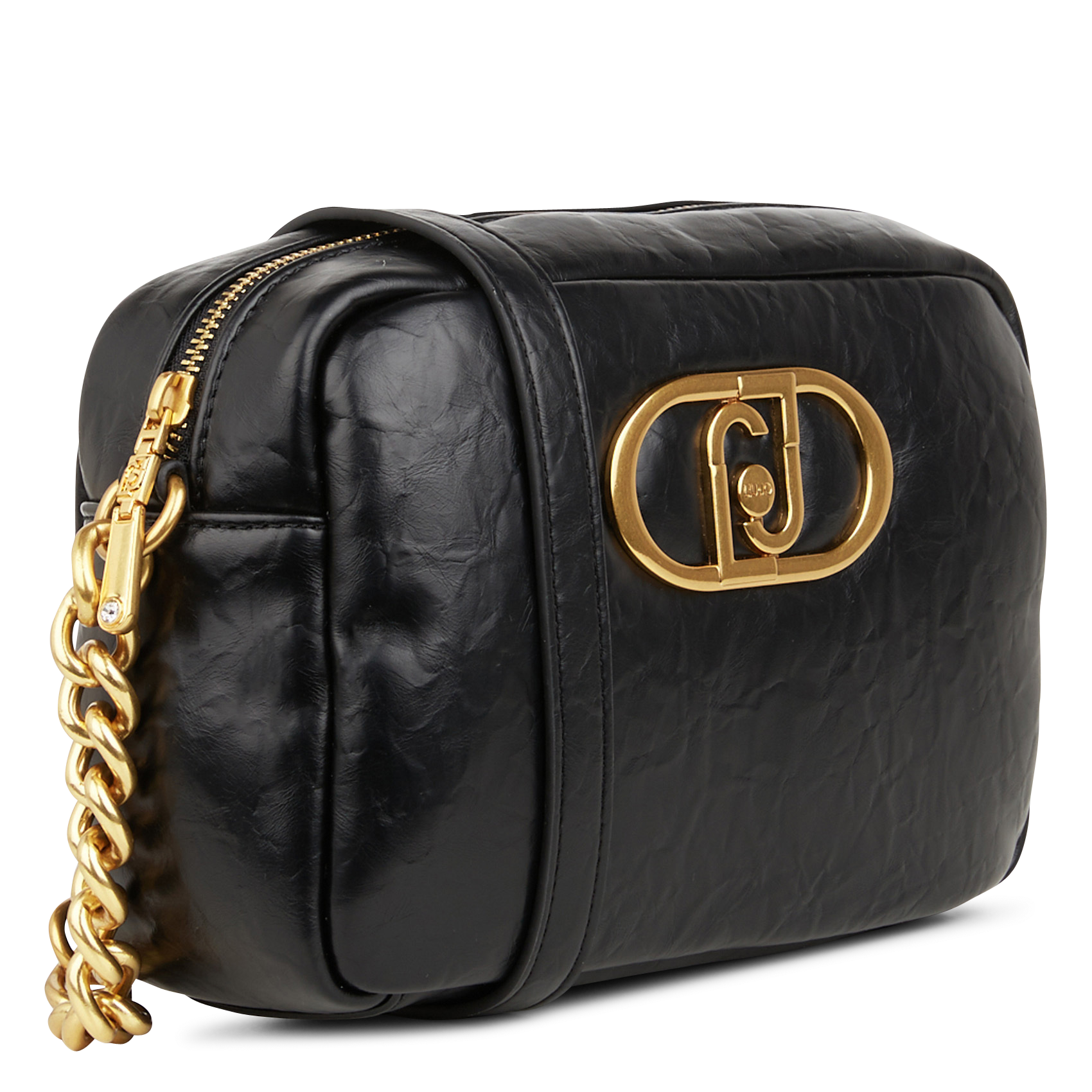 Sac bandoulière effet cuir | Noir