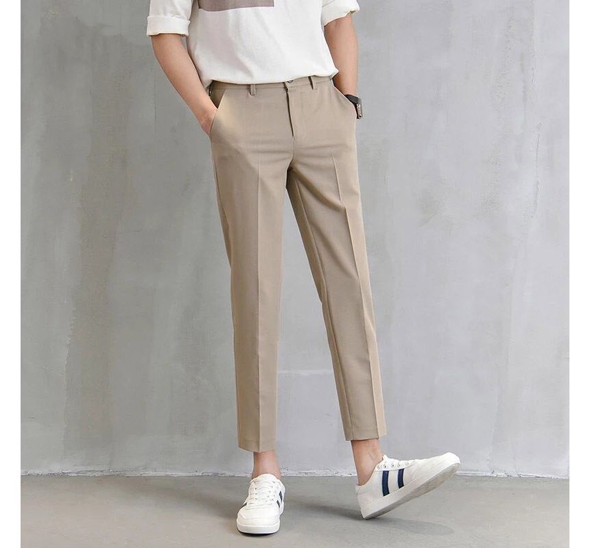 Wewewow - Cropped taps toelopende pantalon met middelhoge taille