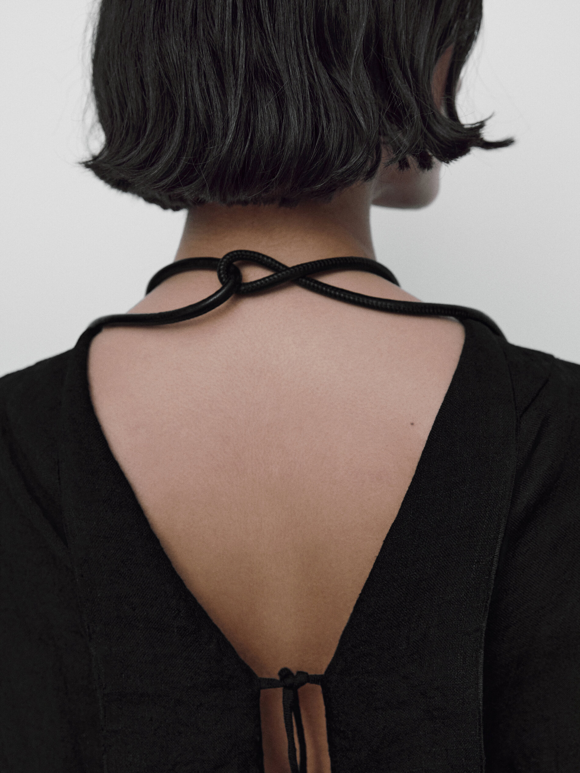 Camisa detalle lazos espalda Limited Edition - NEGRO