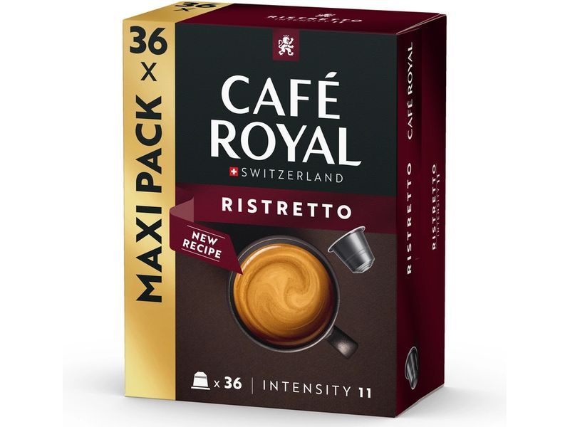 Café Royal Kaffeekapseln für Nespresso Ristretto 36 Stück Kaffeekapseln für Nespresso Maschinen