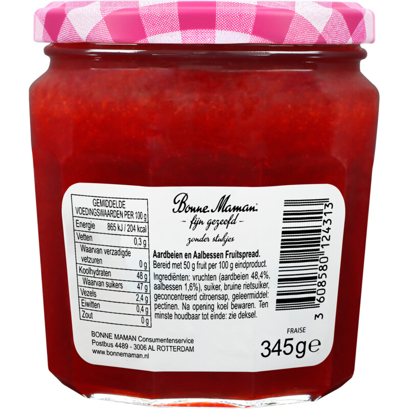 Bonne Maman Aardbeien fijn gezeefd