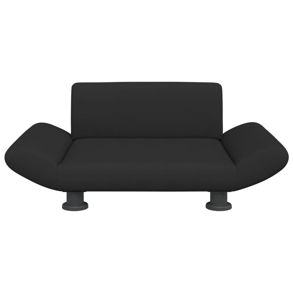 Cama para cães em tecido preto vidaXL, 70x45x28 cm
