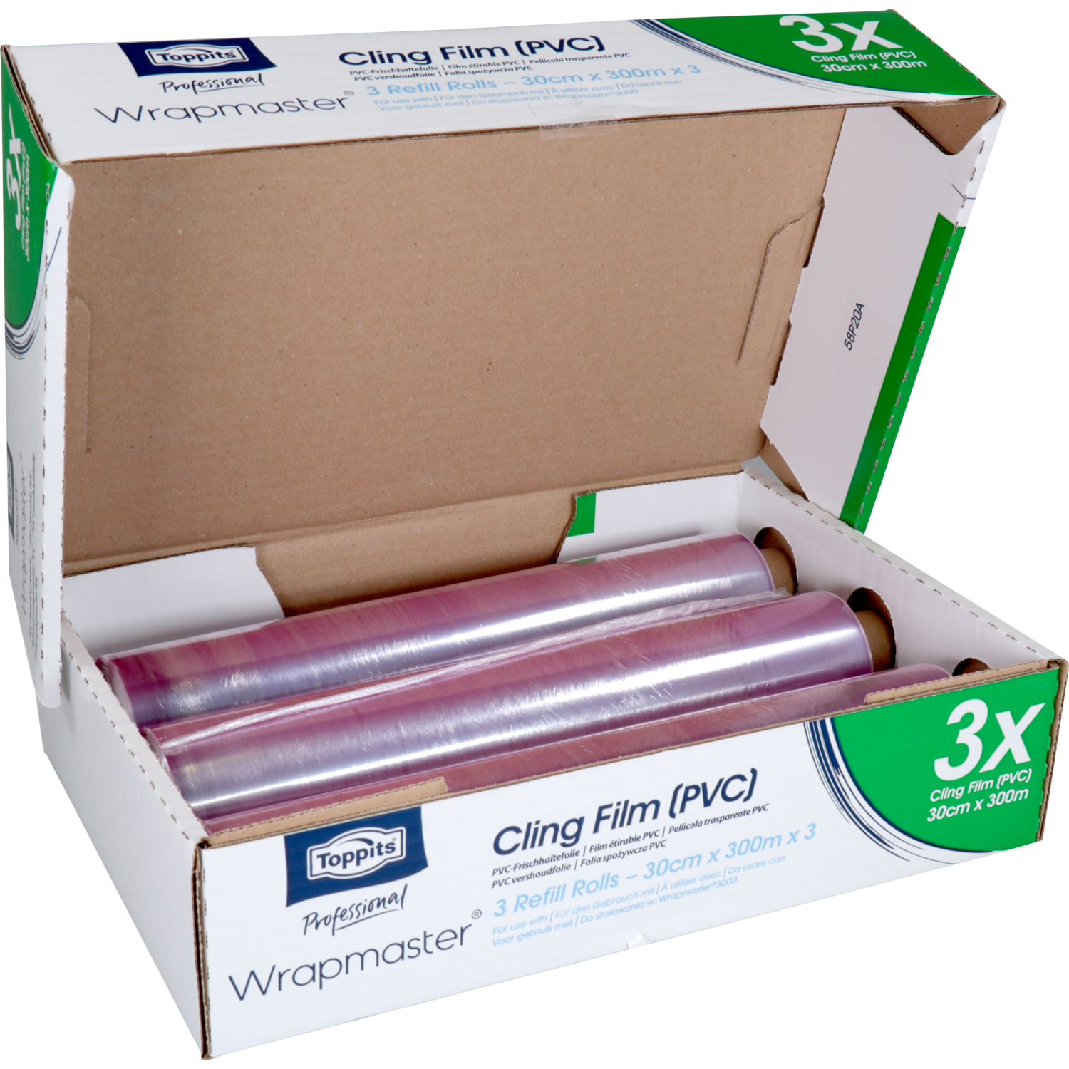 Folie, wrapmaster-rekfolie, PVC, WM 3000, 300m, 300mm,
