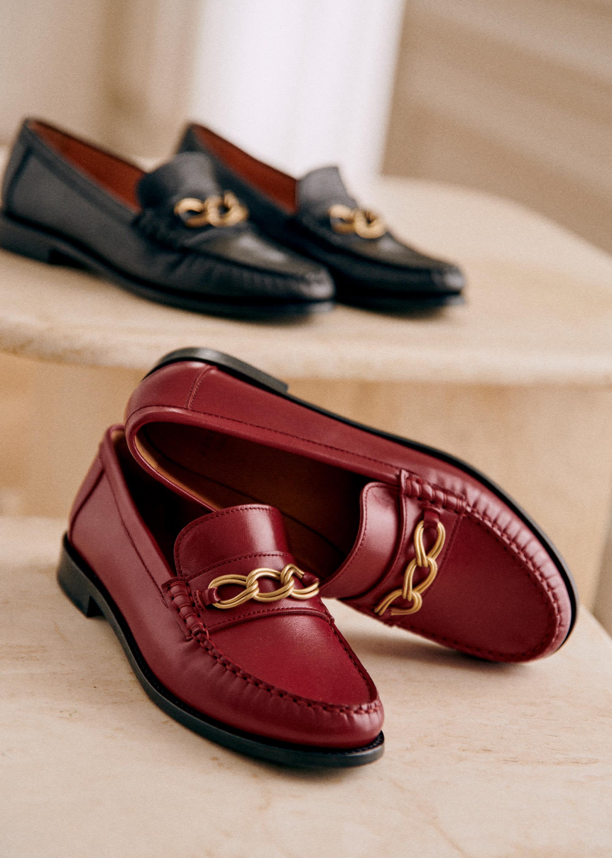 Mocassins Vicky - Rouge Lisse - SOULIERS/SOULIERS Mocassins 5906307