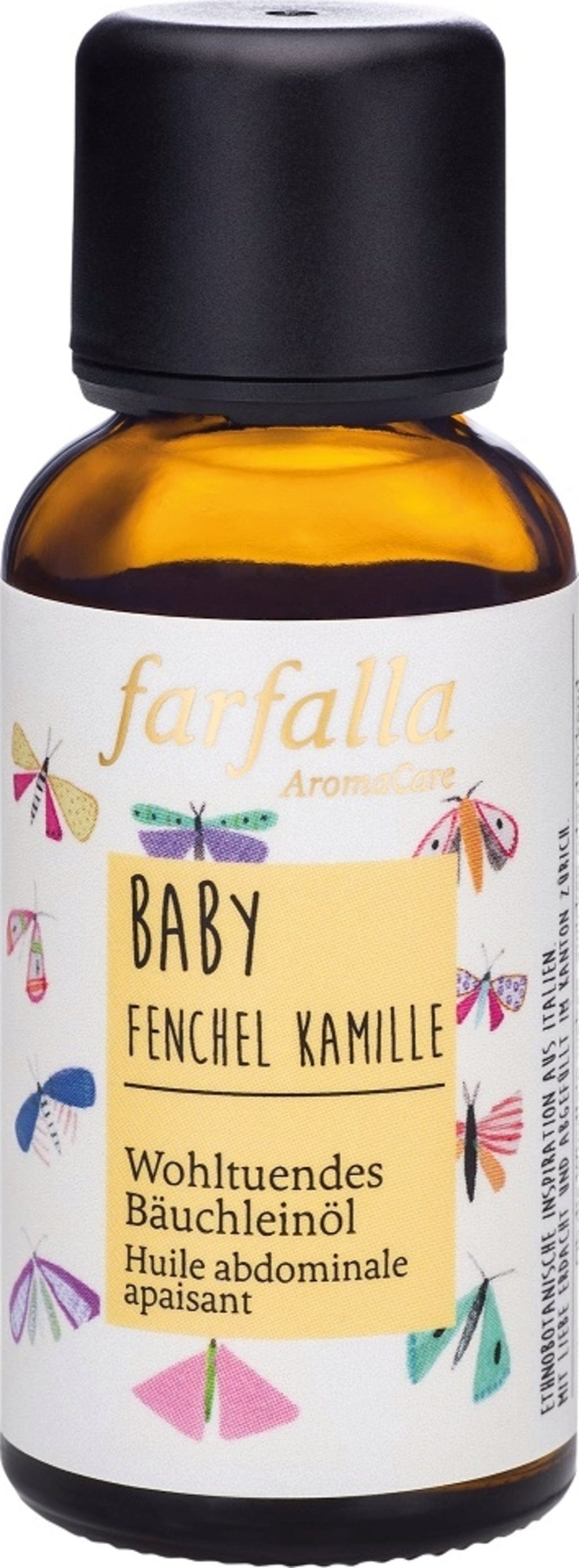 farfalla  BABY Wohltuendes Bäuchleinöl Fenchel & Kamille, 30 ml