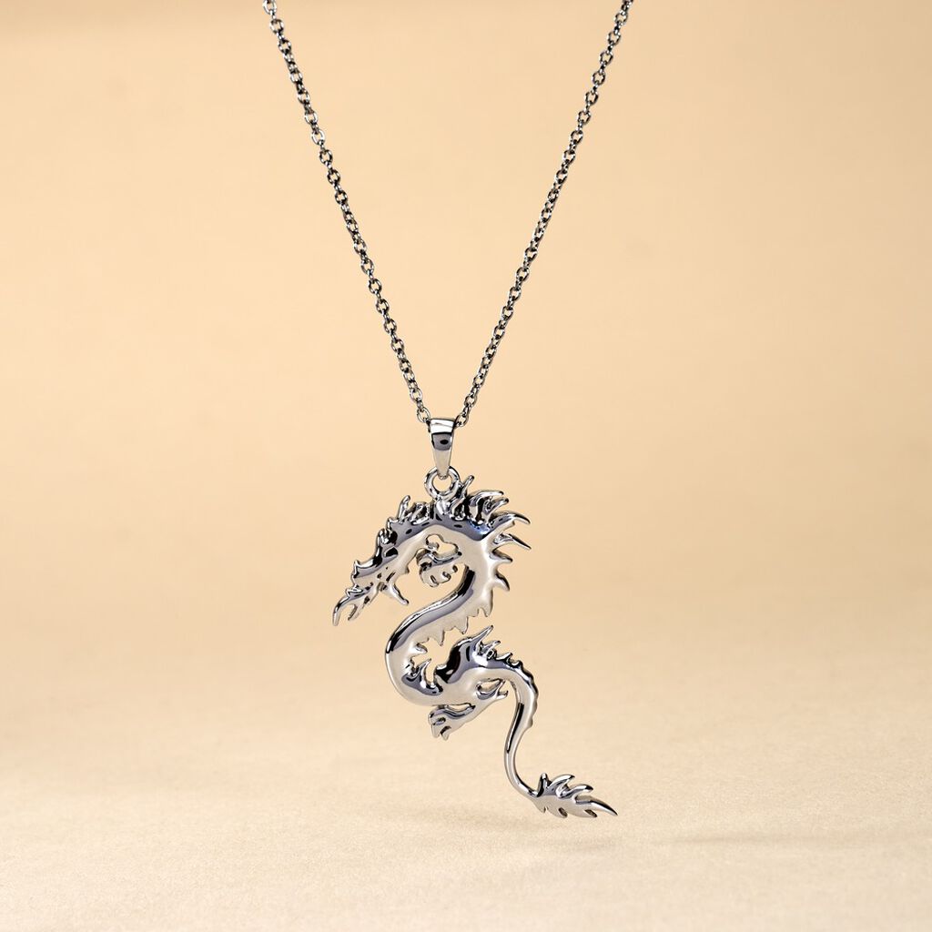 Pendentif Sklaerenn Argent Blanc