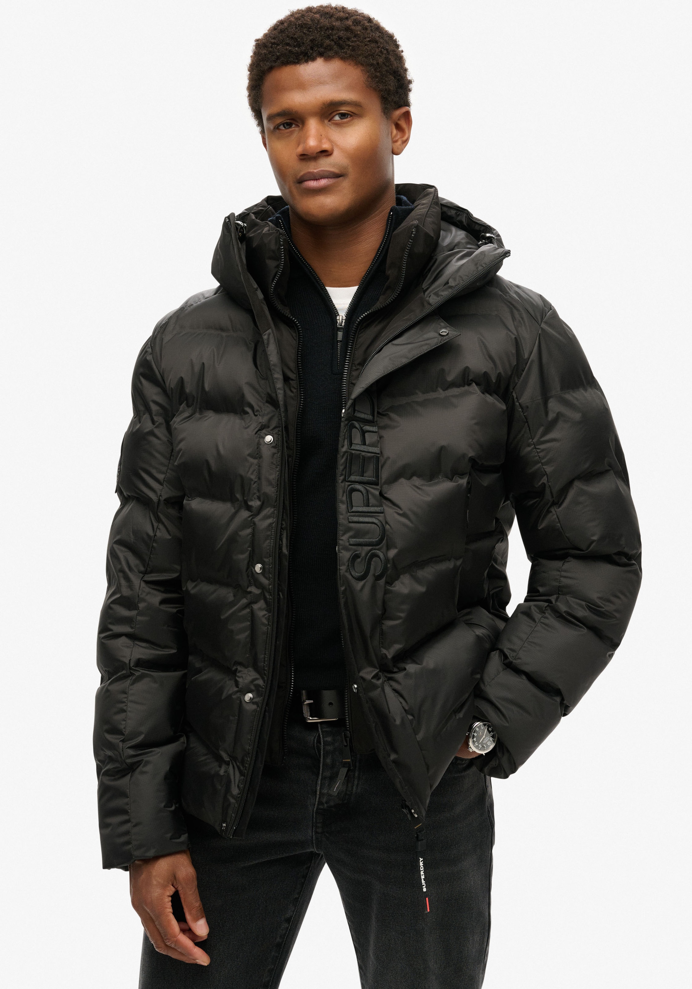 Superdry Steppjacke »Hooded City Graphic Puffer Jkt«