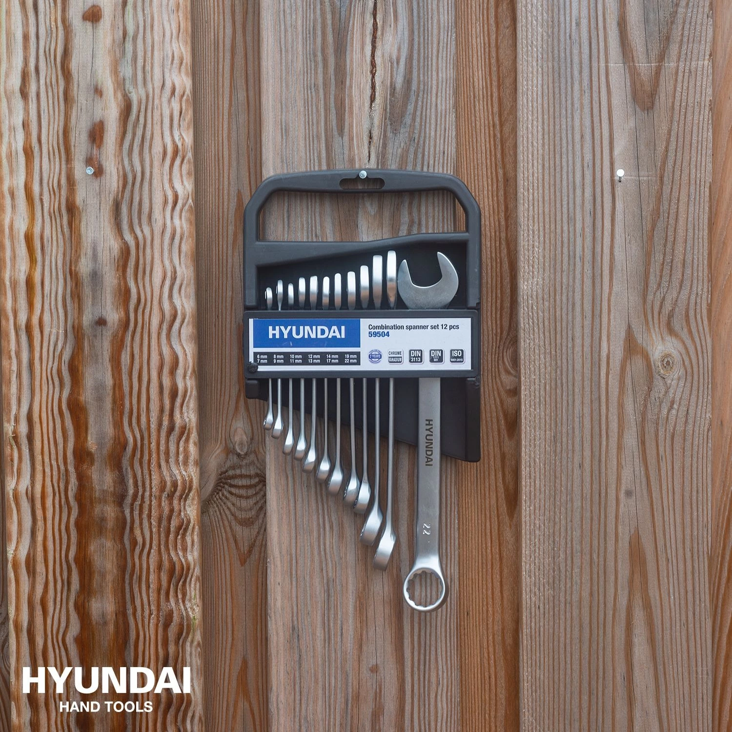 Hyundai 59504 12-delige Ring-/steeksleutelset - 6-22mm