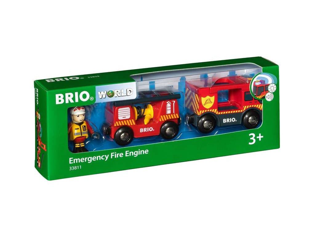 BRIO - Feuerwehr-Leiterfahrzeug mit Licht und Sou