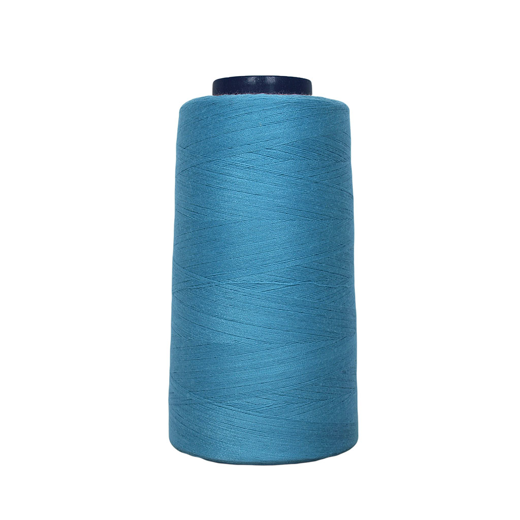 Cône de fil polyester turquoise 2743m