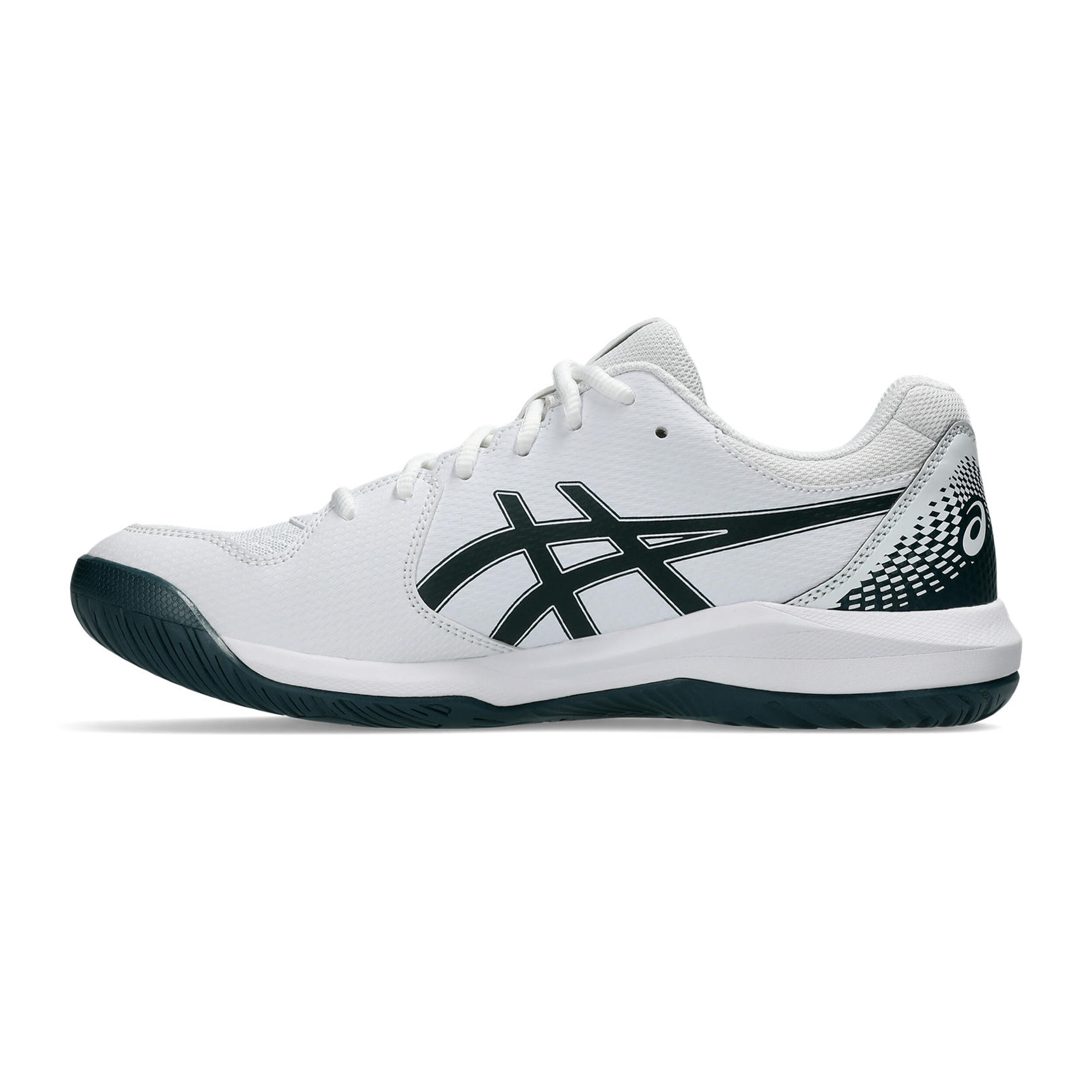 ASICS Gel-Dedicate 8 Chaussures Toutes Surfaces Hommes - Blanc , Vert Foncé