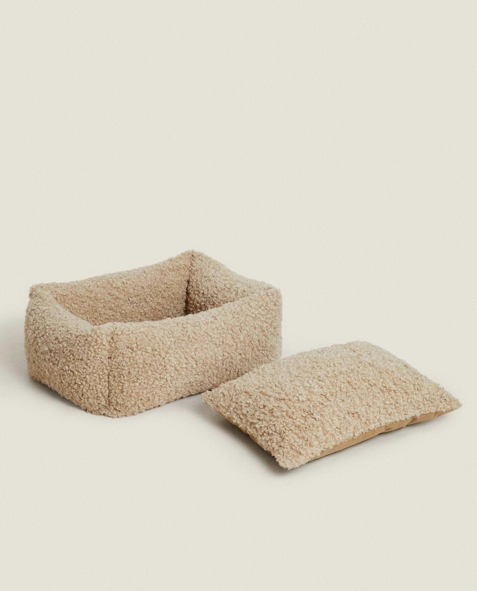 CAMA PARA ANIMAIS DE ESTIMAÇÃO EM SINTÉTICA LÃ DE CARNEIRO