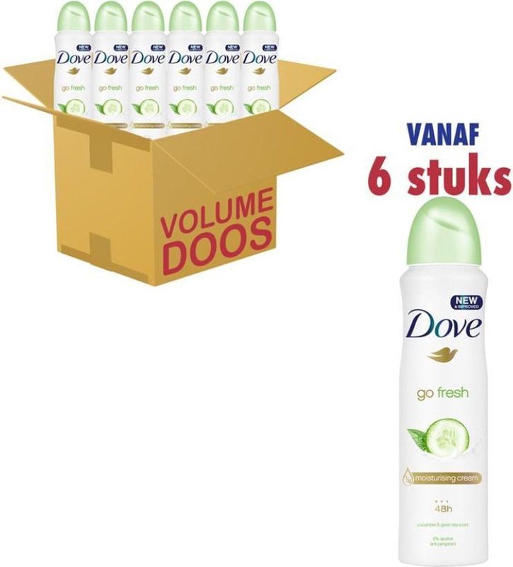 Dove - Go Fresh - Deodorant Spray - Komkommer - 150ml