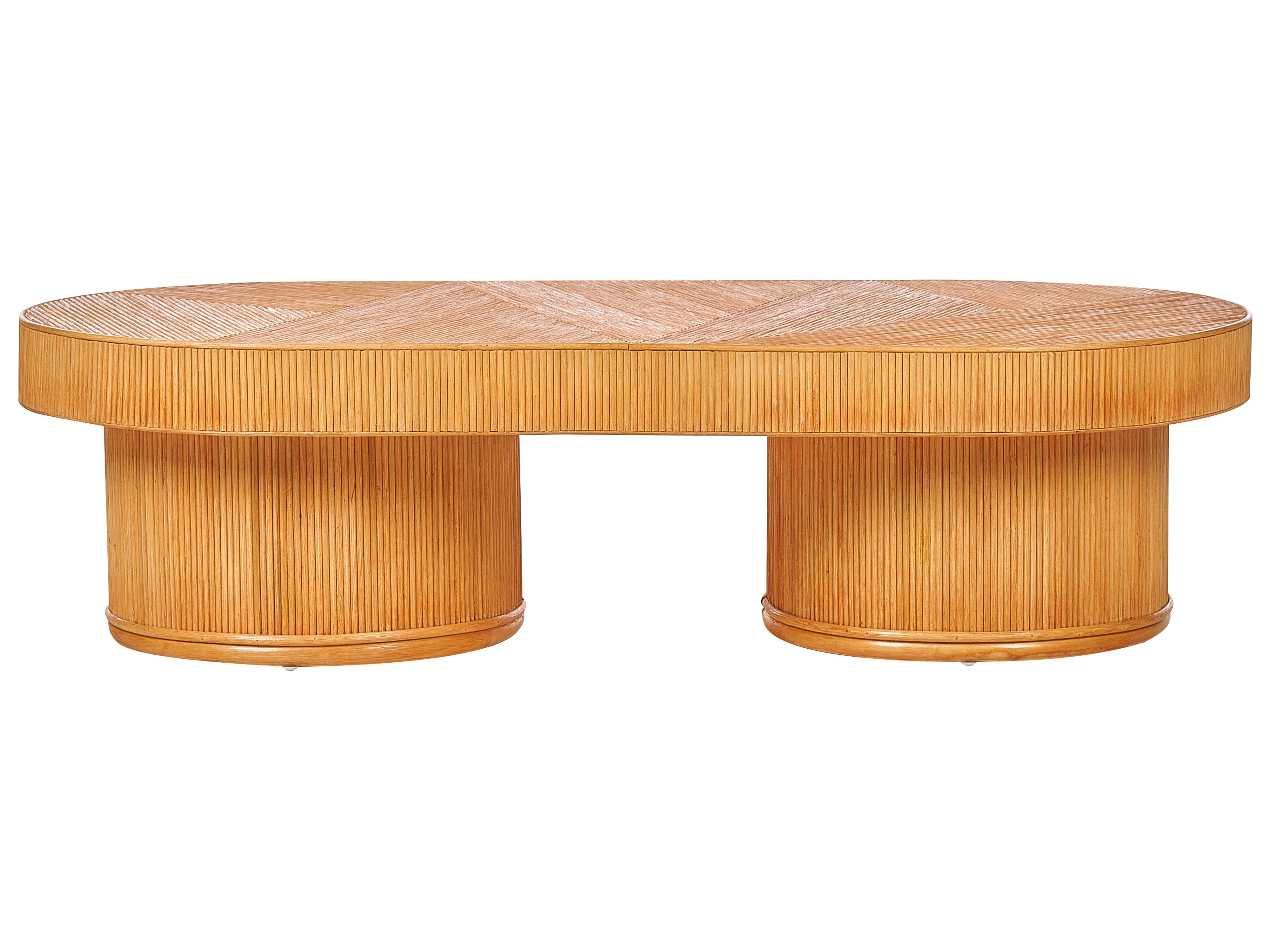 Tuin salontafel AIROLE 150 cm 70 cm Rotan Bruin