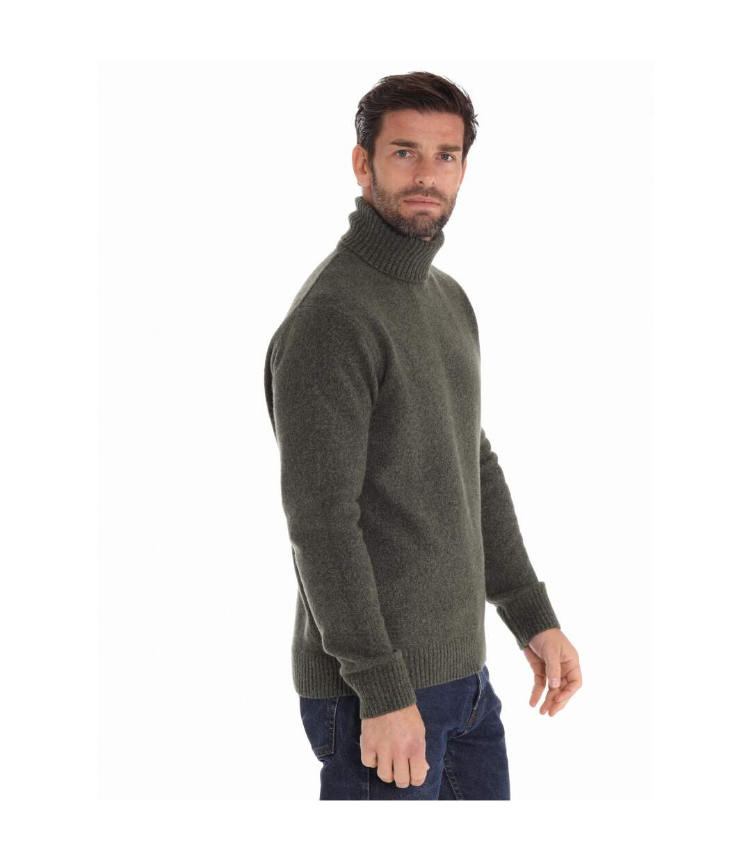 Pull col roulé chaud et doux