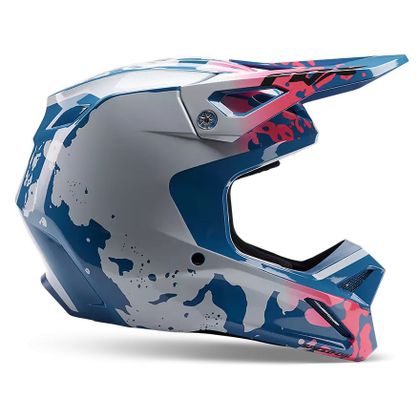 Casque cross Fox V1 MORPHIC 2024 - Bleu