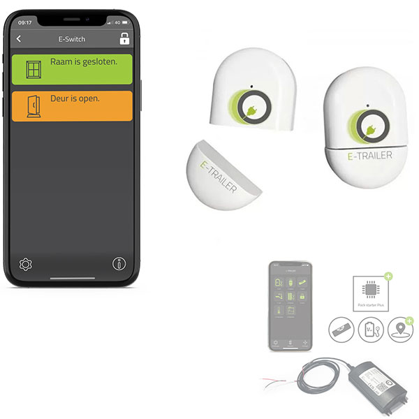 Capteur alarme ouverture de fenêtre E-Switch E-Trailer