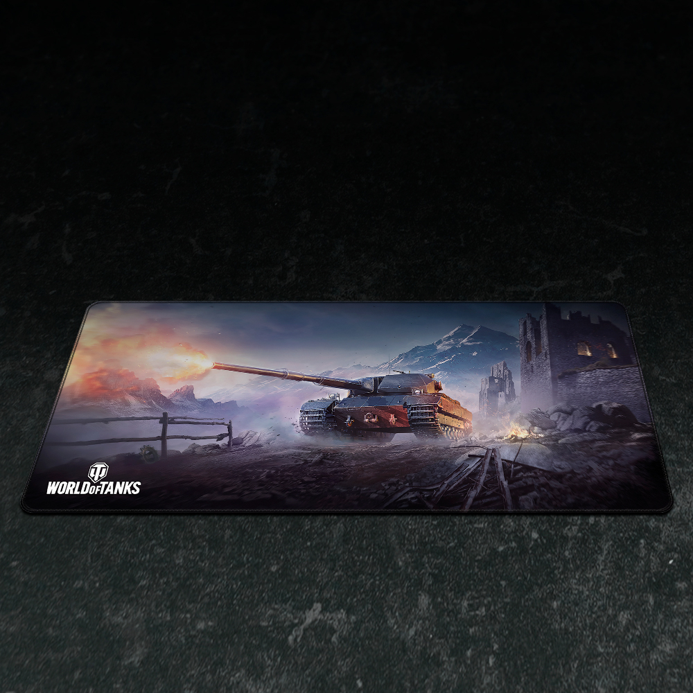(90x42cm) World of Tanks Gaming Mauspad Mausmatte mit Rutschfester Unterseite - Super Conqueror