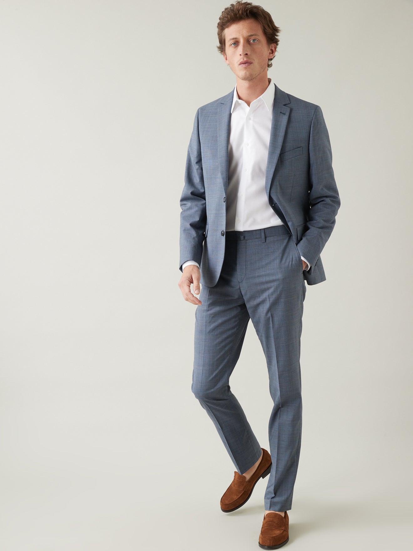 Pantalon homme carreaux Super 100's