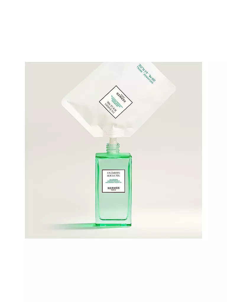 HERMÈS Un Jardin sur le Nil, Nachfüllset Duschgel für Körper und Haar 200ml keine Farbe
